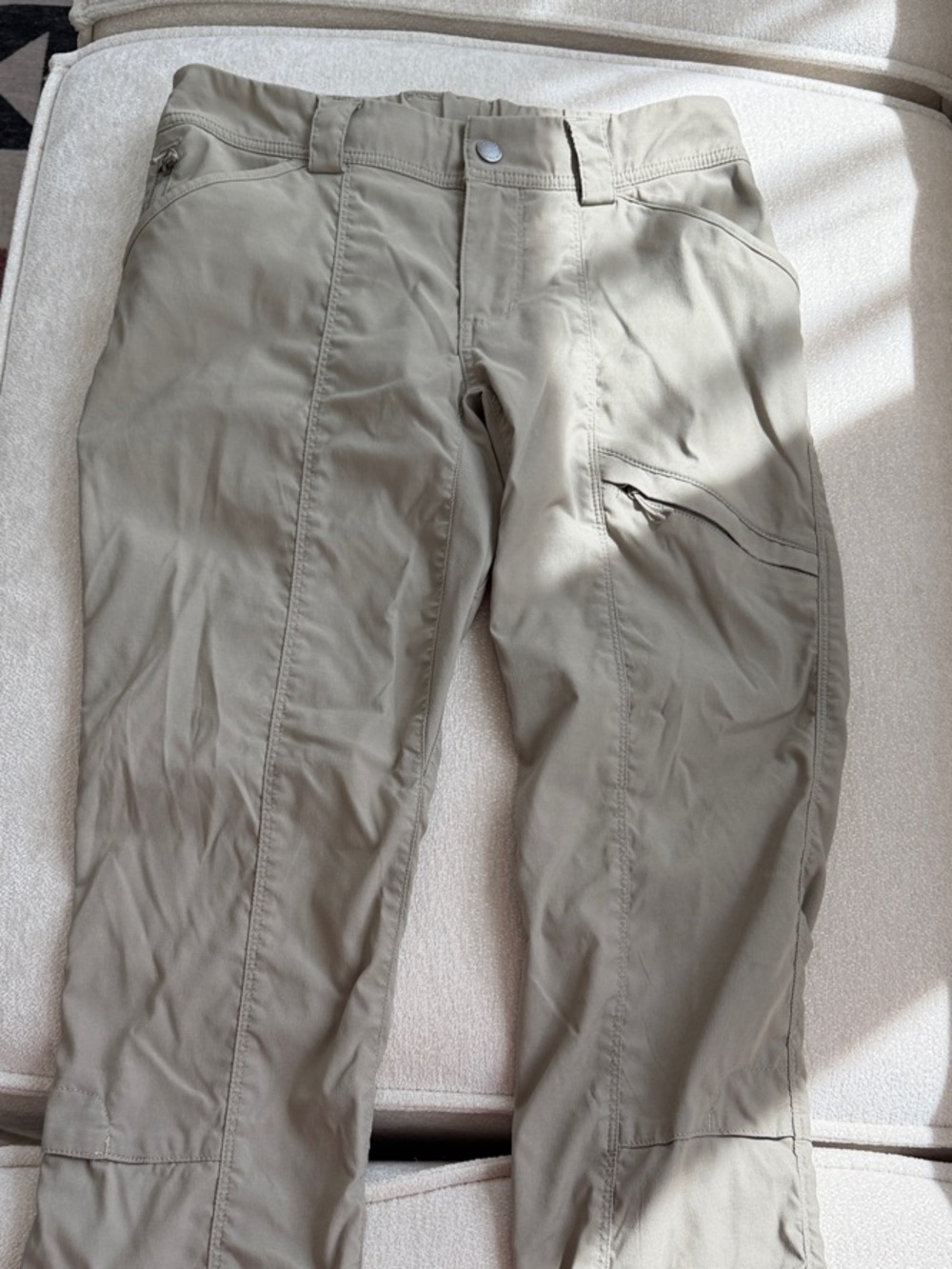 Duluth Trading Co Tan Straight-Leg Utility Pants